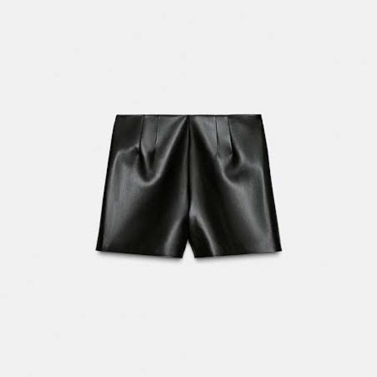Short Vinipiel Zara Negro Nuevo